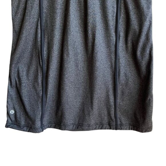 Lululemon Scoop Neck Pleated Back Athletic Tank Gray Black Size 6 - Picture 6 of 10